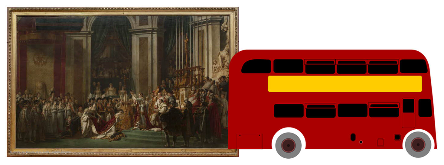 Routemaster Bus vs Painting